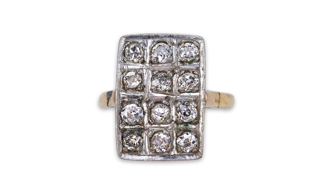 A diamond dress ring